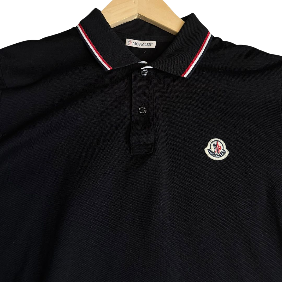 Moncler Maglia Polo Shirt (Black)