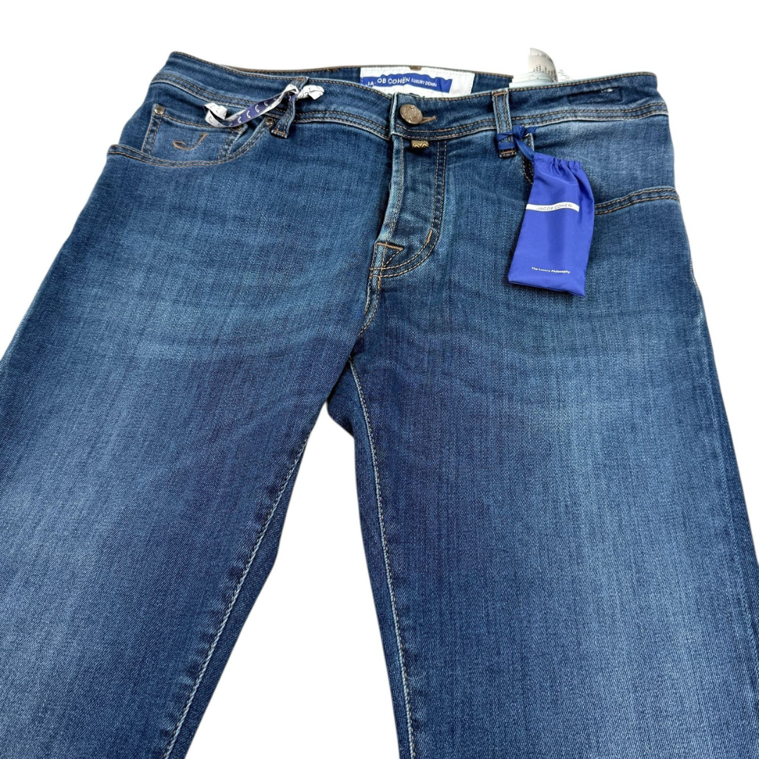 Jacob Cohën Nick Slim Fit Jeans (Navy) (New)