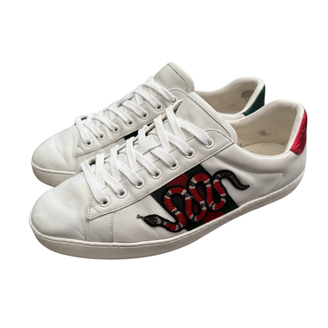 Gucci Ace Sneakers (White)