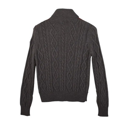 Moncler Maglione Tricot Cardigan Jacket (Burgundy Gray)