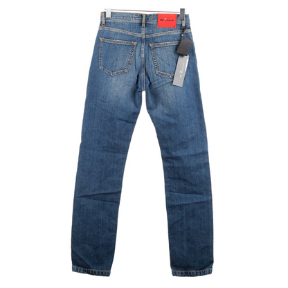 Kiton Straight Fit Jeans (Navy Blue) (New)