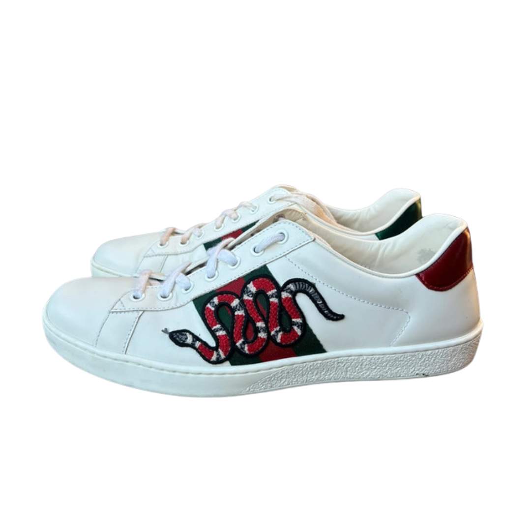 Gucci Ace Sneakers (White)