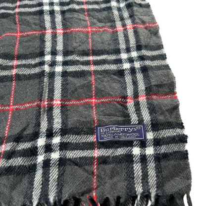 Burberry Scarf (Dark Grey) (Vintage)