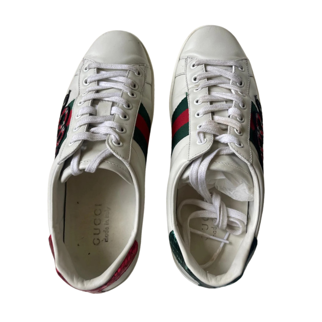Gucci Ace Sneakers (White)