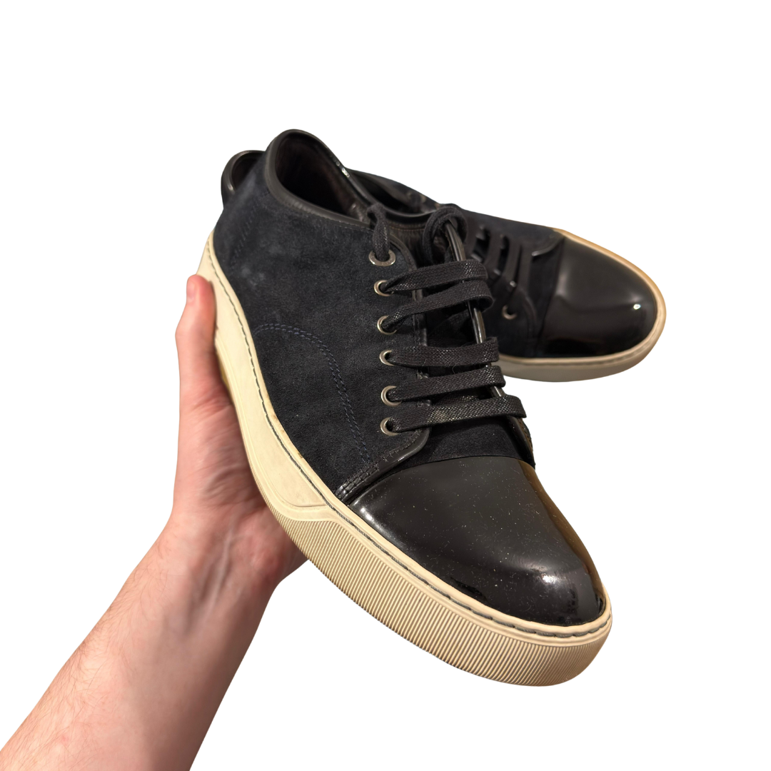 Lanvin Cap Toe Sneakers (Navy)