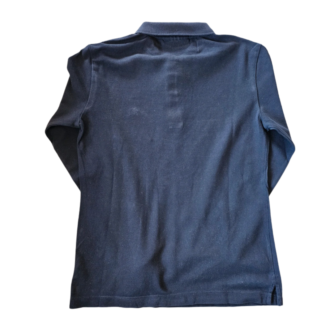 Burberry Long Sleeve Polo Shirt (Navy)