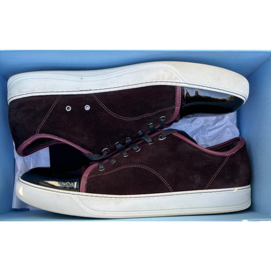 Lanvin Cap Toe Sneakers (Burgundy)