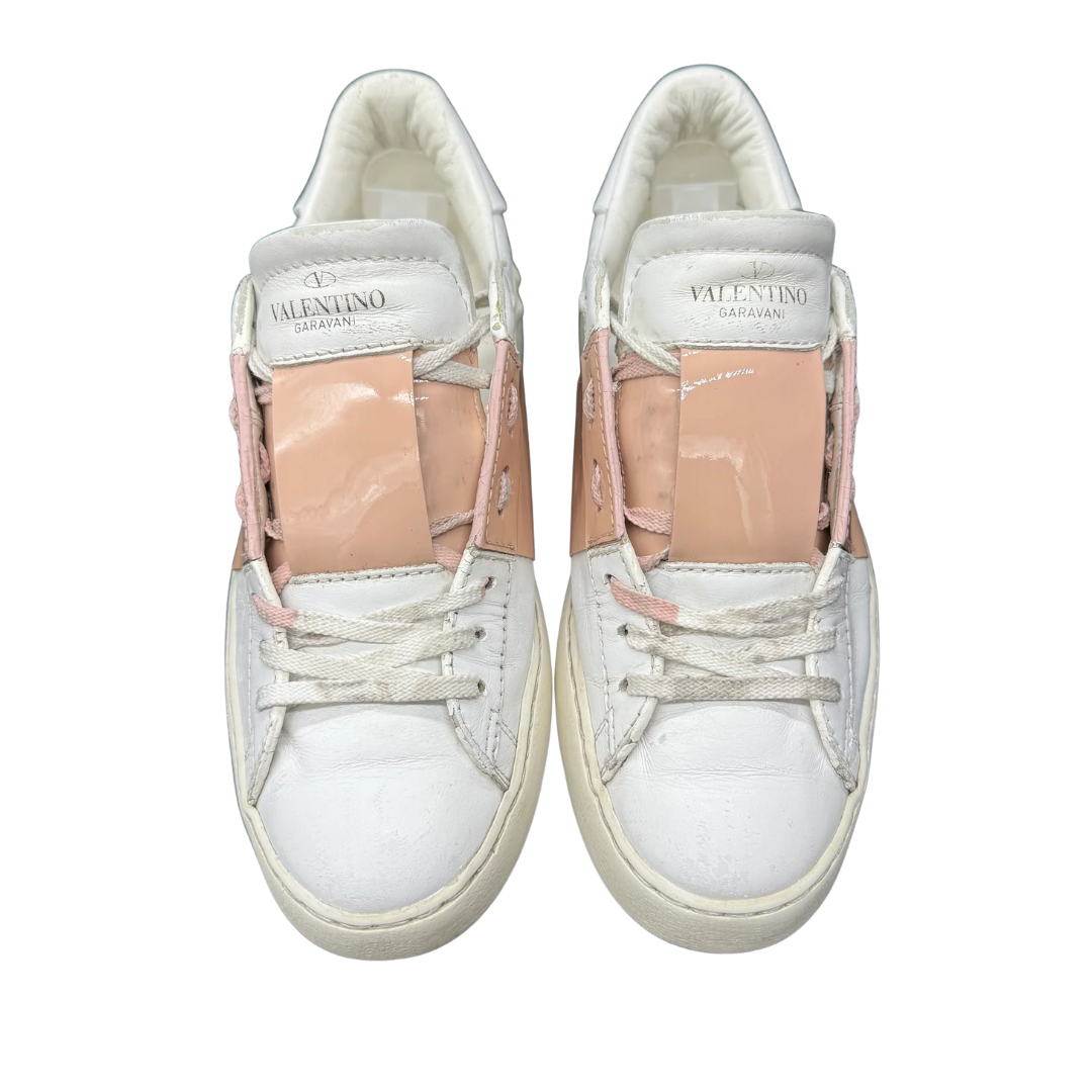 Valentino Garavani Open Sneakers (White Pink) (Womens)
