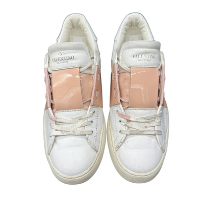 Valentino Garavani Open Sneakers (White Pink) (Womens)