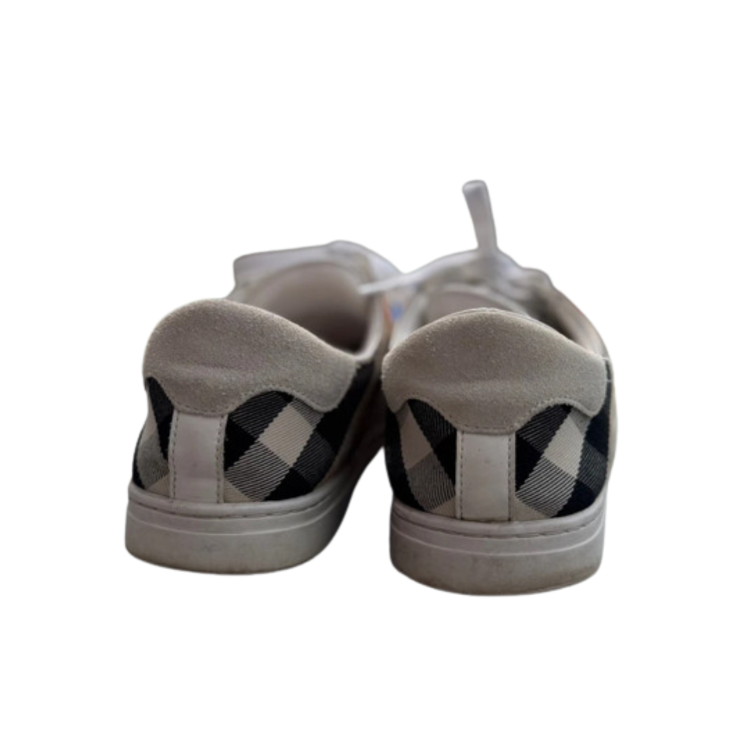 Burberry Checkered Low Sneakers (White)
