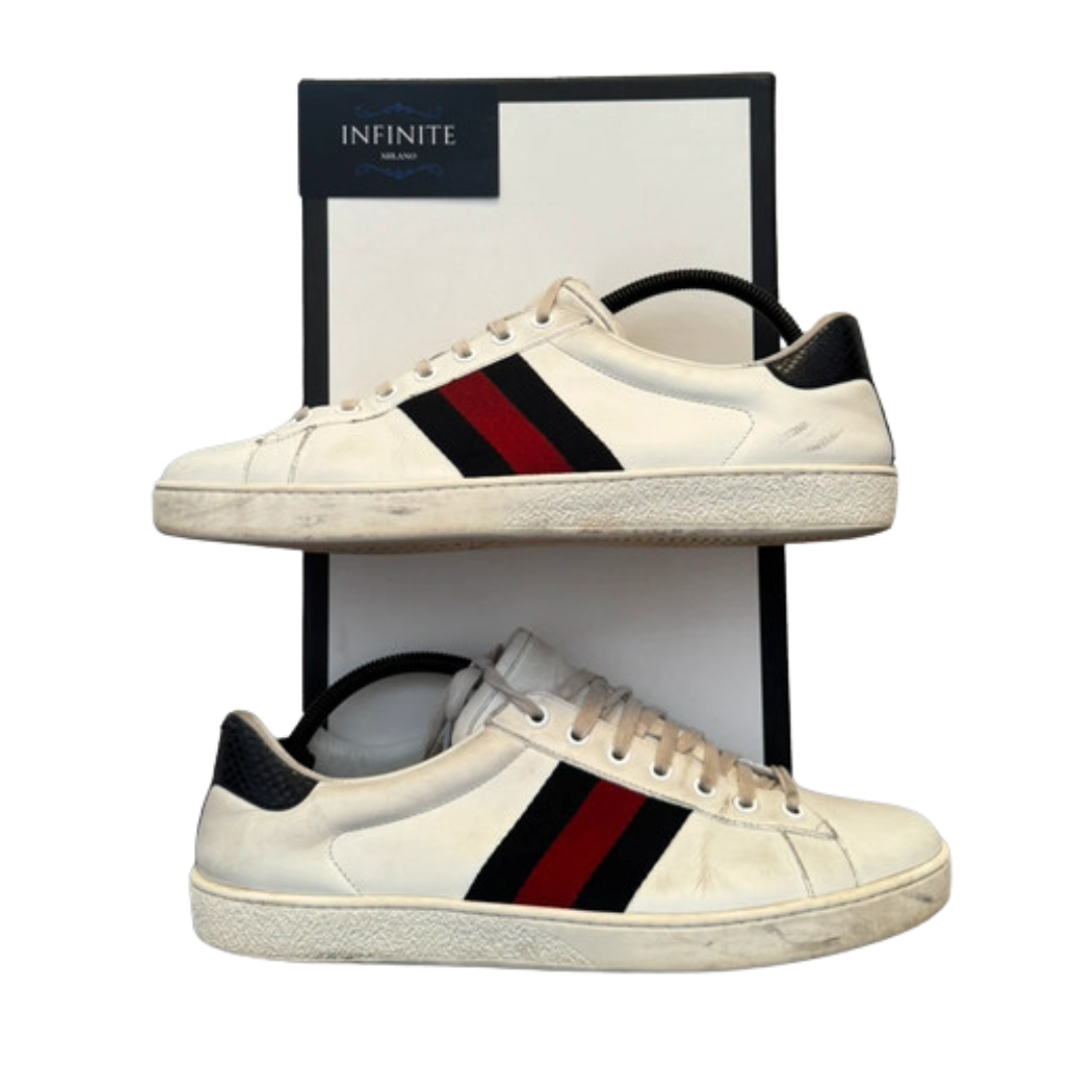 Gucci Ace Sneakers (White)