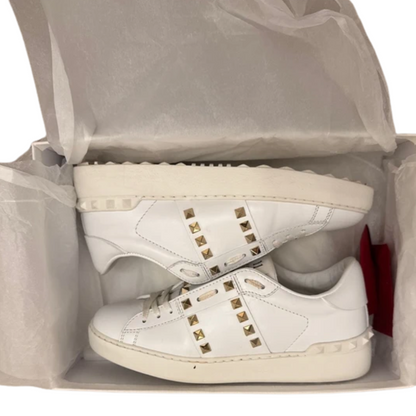 Valentino Garavani Open Rockstud Sneakers (White) (Womens)