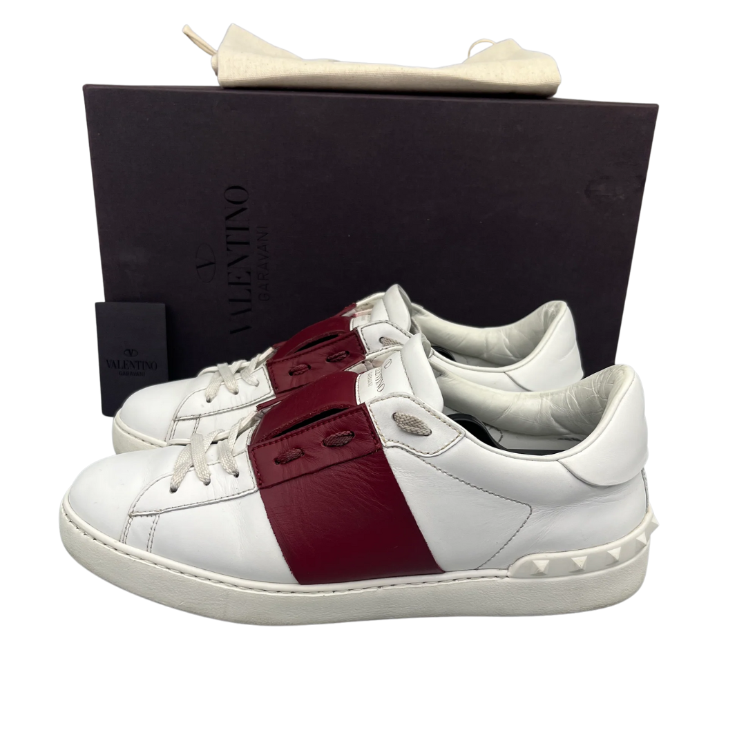 Valentino Garavani Open Sneakers (White Red)