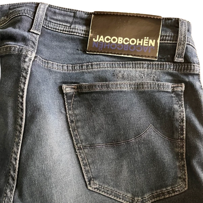 Jacob Cohën 622 Distressed Slim fit Jeans (Dark Grey)