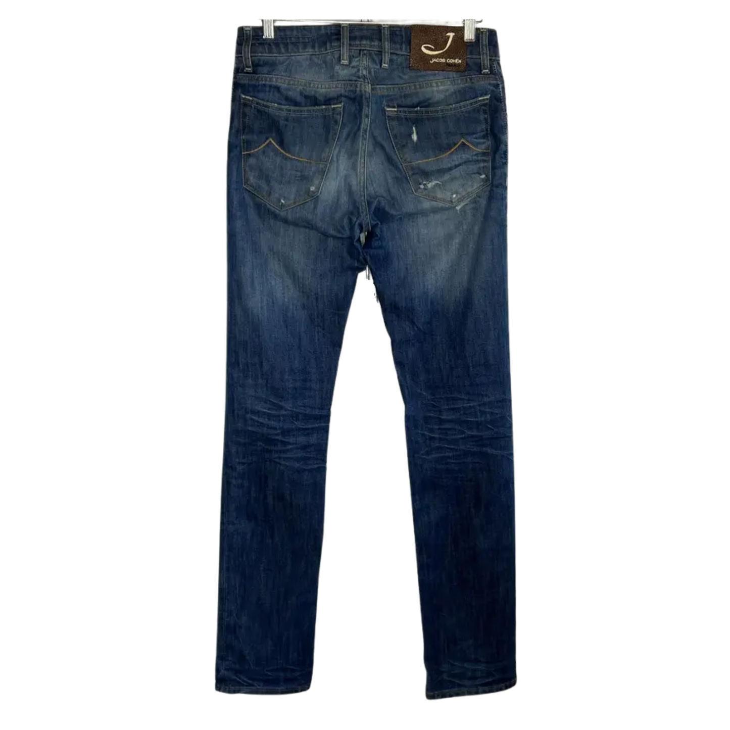 Jacob Cohën DIstressed Slim Fit Jeans (Navy)
