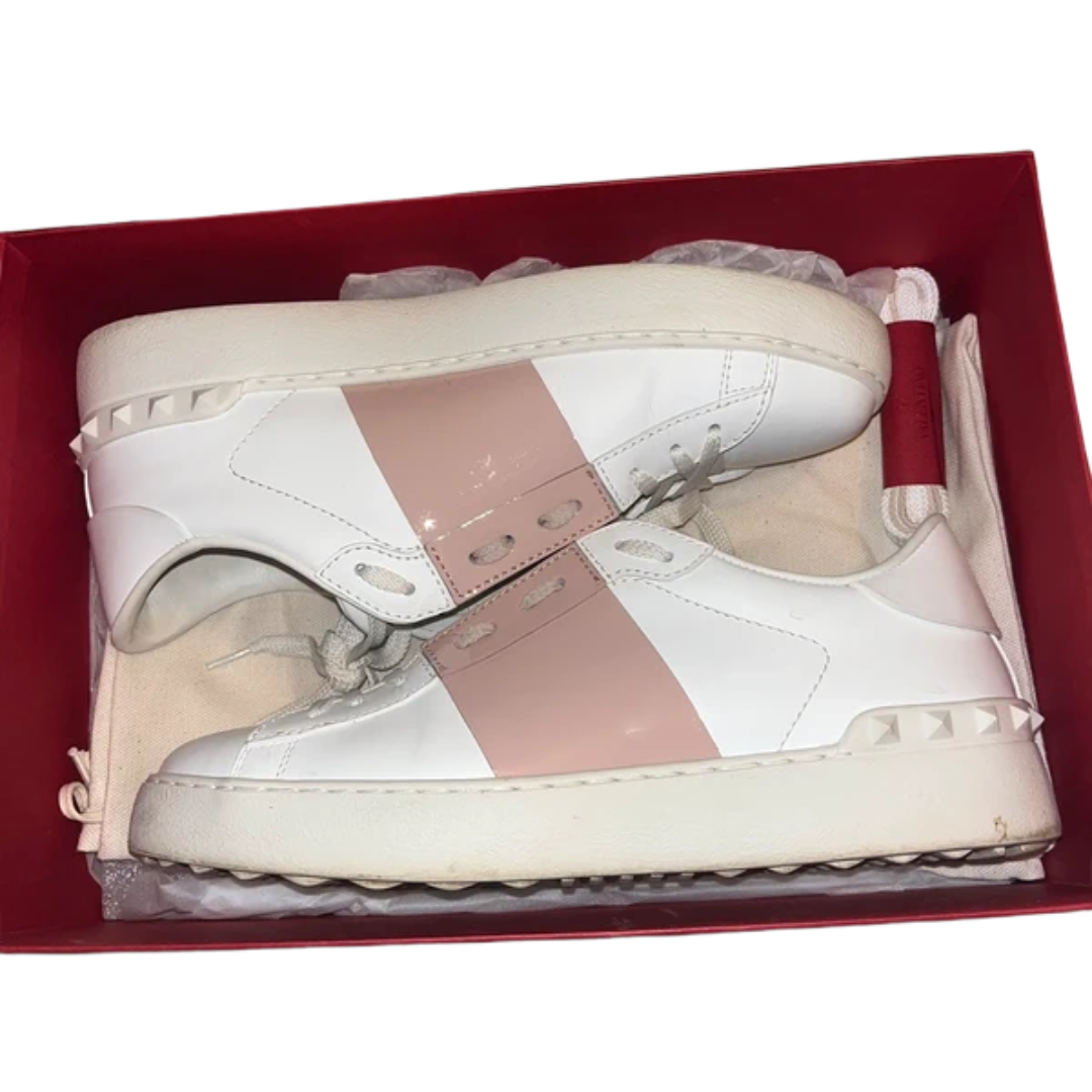Valentino Garavani Open Sneakers (White Gold) (Women's)