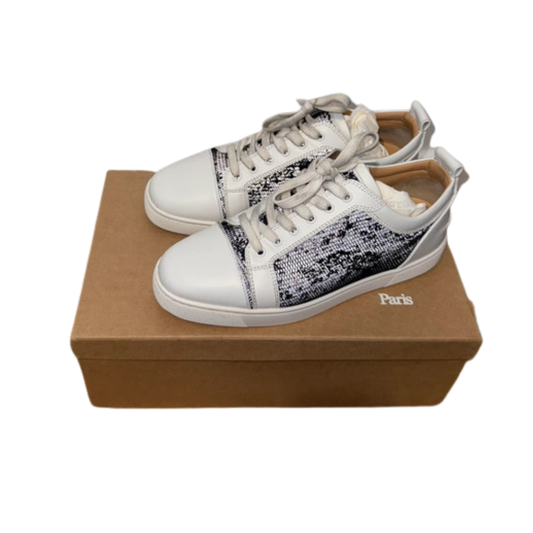Christian Louboutin Louis Junior Sneakers (White Navy)