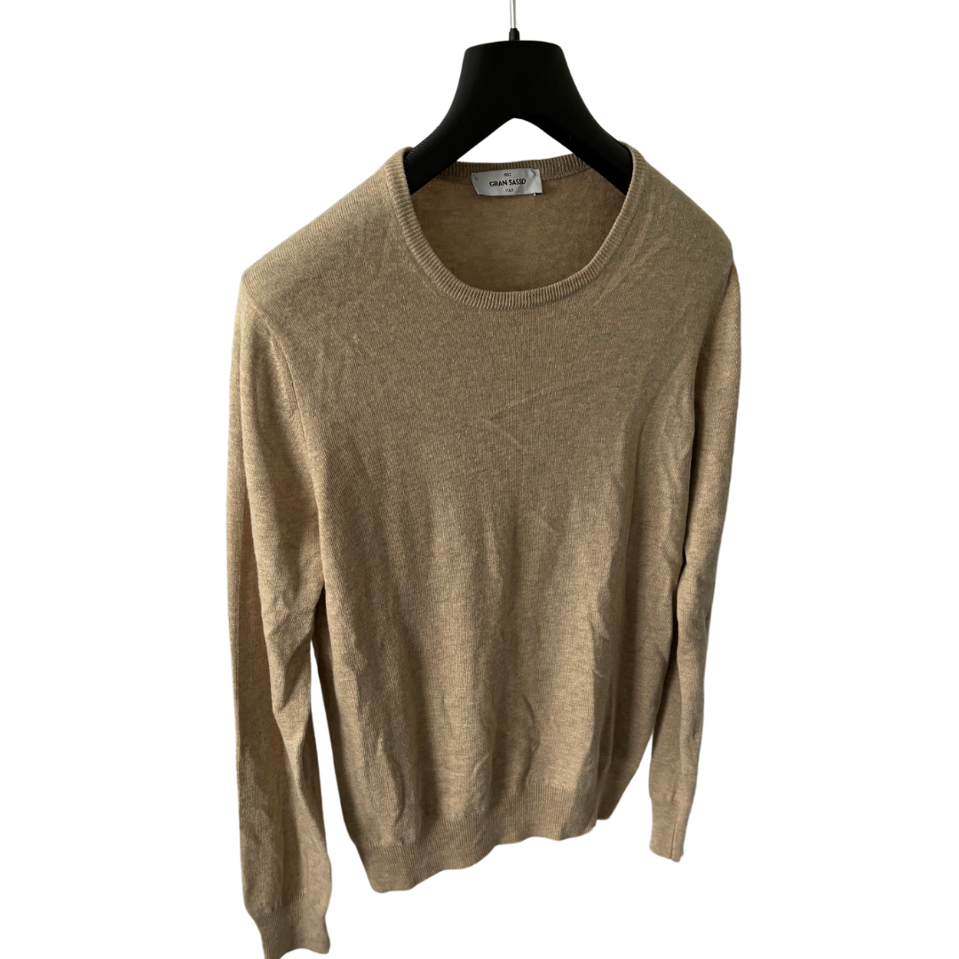 Gran Sasso Cashmere Blend Sweater (Beige)