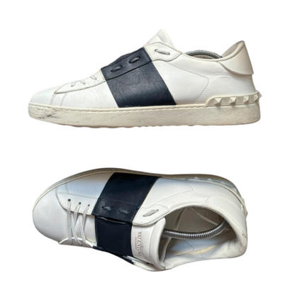 Valentino Garavani Open Sneakers (White Navy)