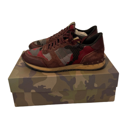 Valentino Garavani Rockrunner Sneakers (Burgundy)