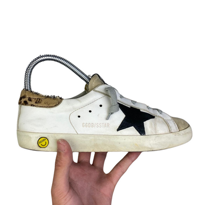 Golden Goose Superstar Sneakers (White Leopard) (Women's)