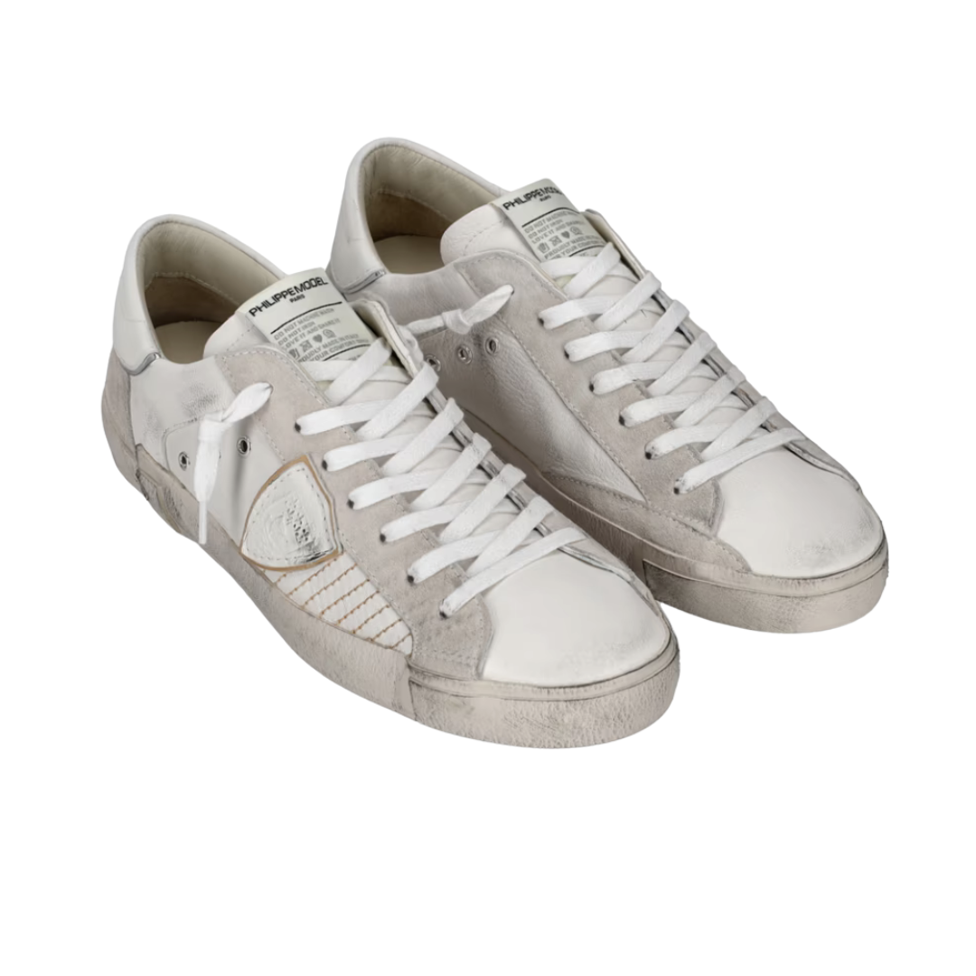 Philippe Model PRSX Sneakers (White Ecru) (New)