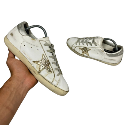 Golden Goose Superstar Sneakers (White Gold) (Women's)