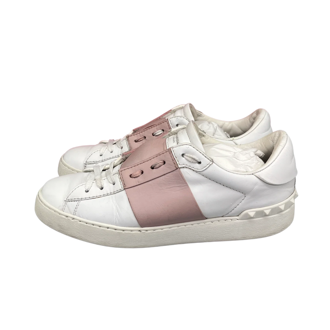 Valentino Garavani Open Sneakers (White Pink) (Womens)