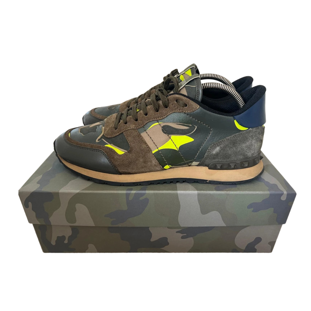 Valentino Garavani Rockrunner Sneakers (Khaki)