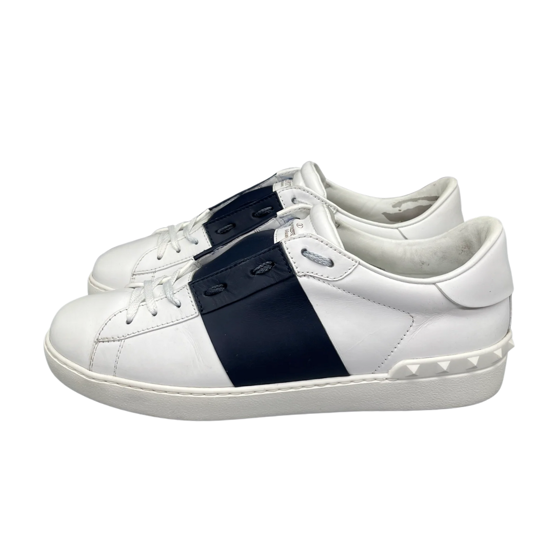 Valentino Garavani Open Sneakers (White Navy)