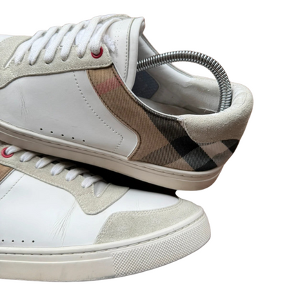 Burberry Checkered Low Sneakers (White)