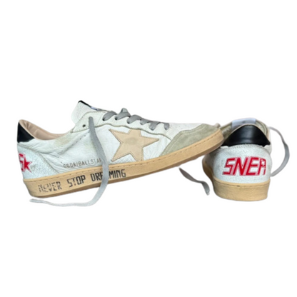 Golden Goose Ballstar Sneakers (White Black)