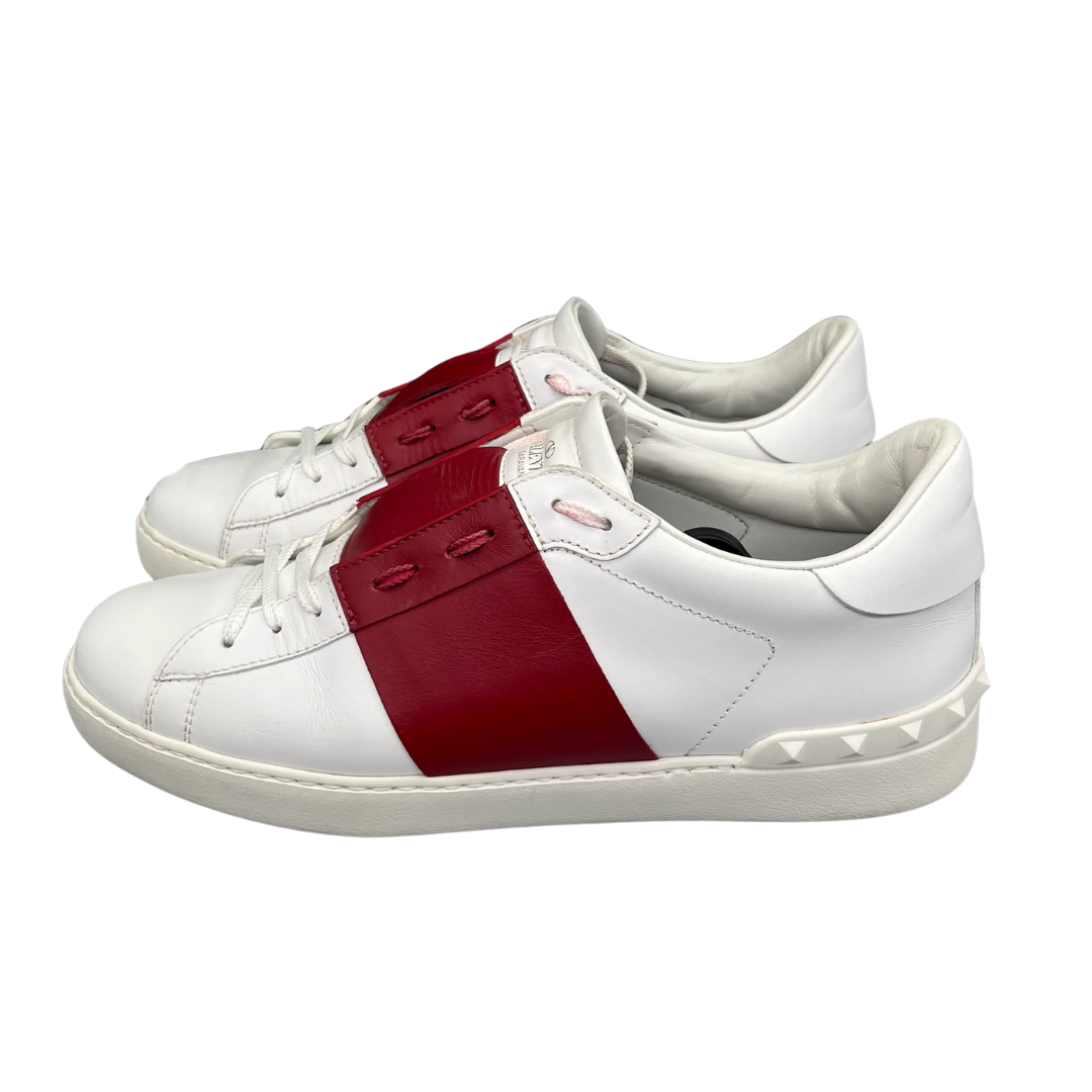 Valentino Garavani Open Sneakers (White Red)
