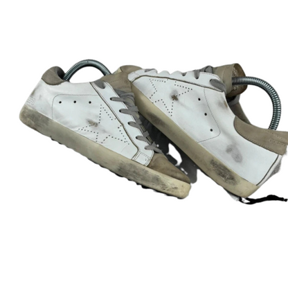 Golden Goose Superstar Sneakers (White Beige) (Women's)