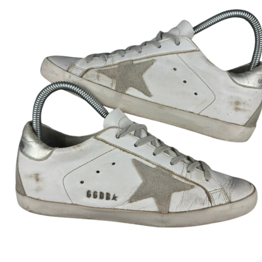 Golden Goose Superstar Sneakers (White) (Women's)