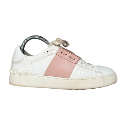 Valentino Garavani Open Sneakers (White Pink) (Womens)