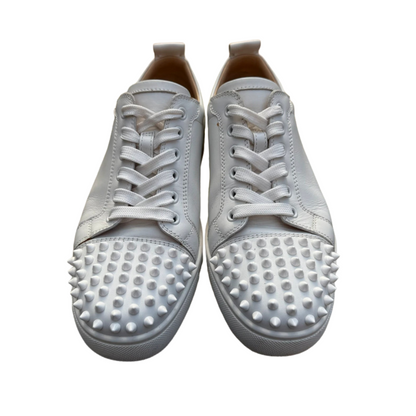 Christian Louboutin Louis Junior Spike Sneakers (White)