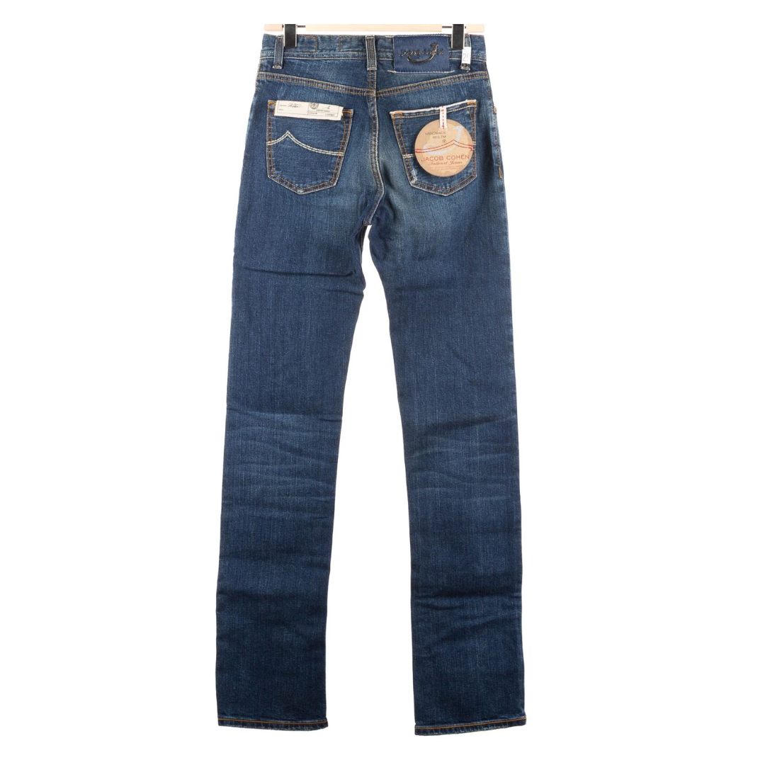 Jacob Cohën 610 Limited Edition Straight Fit Jeans (Navy) (New)