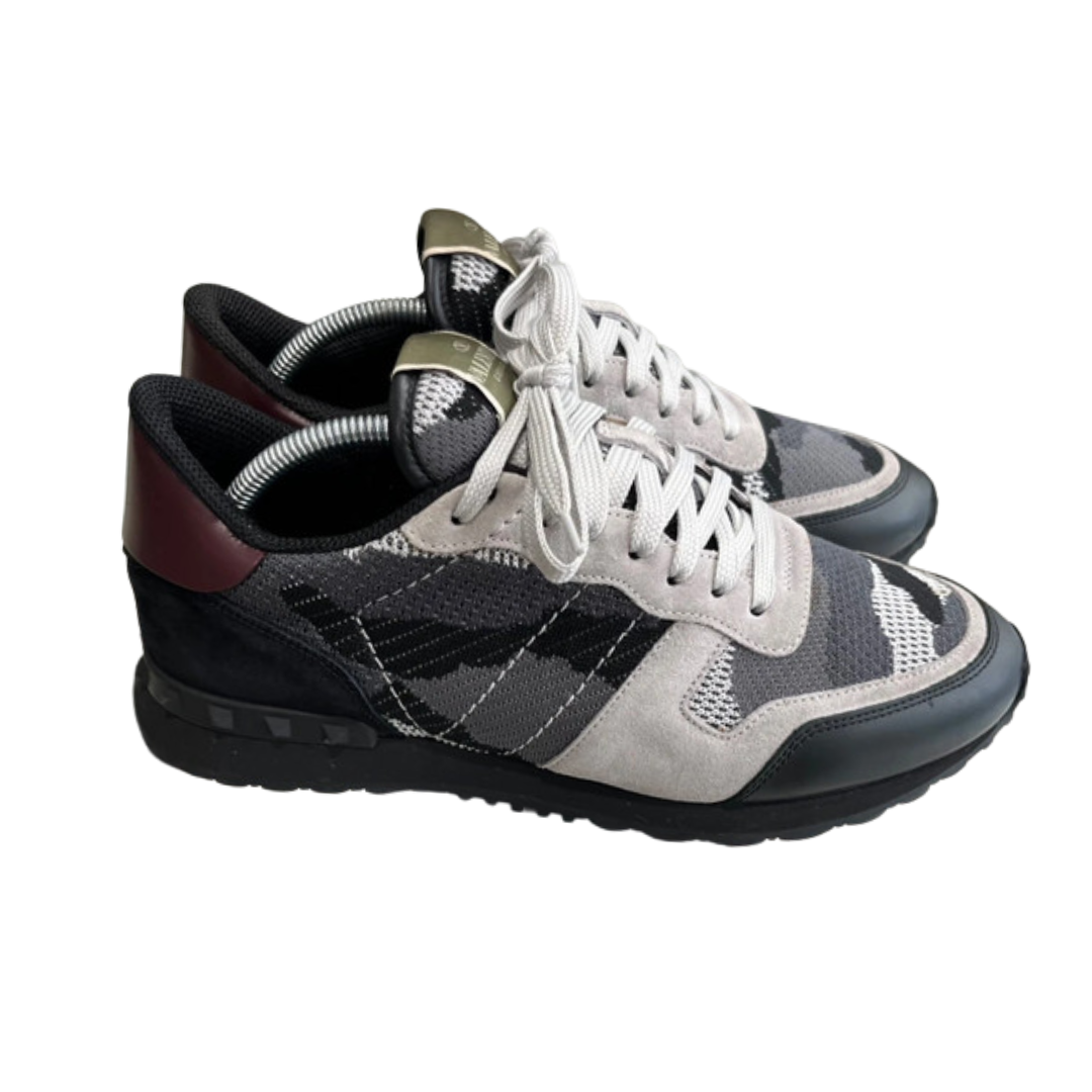 Valentino Garavani Rockrunner Sneakers (Dark Grey)