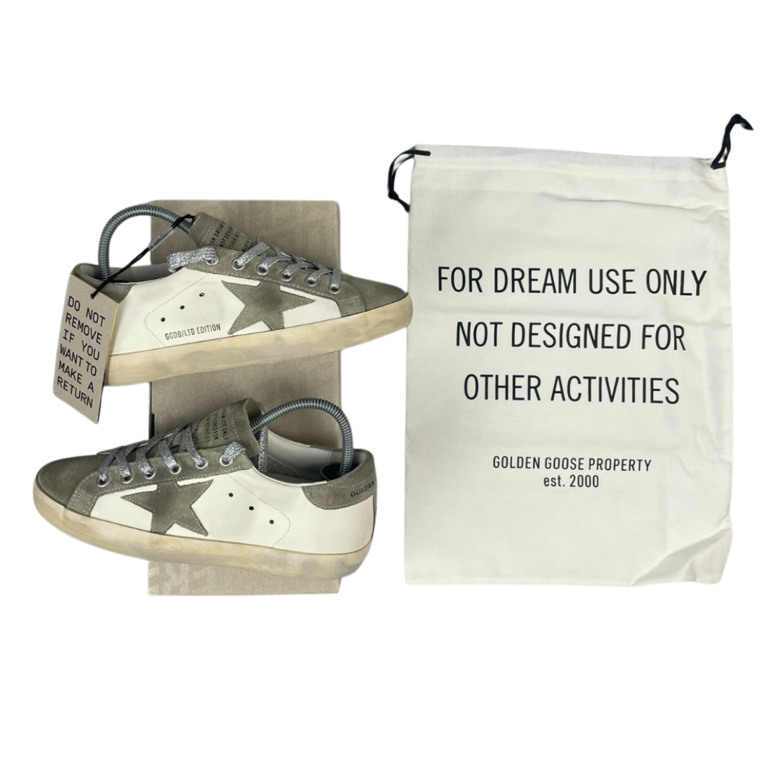 Golden Goose Superstar Special Edition Sneakers (City Grey) (New) (Womens)