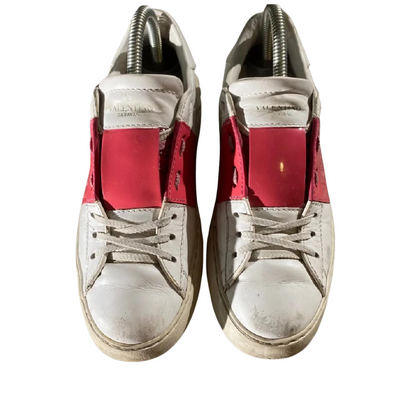 Valentino Garavani Open Sneakers (White Pink) (Womens)