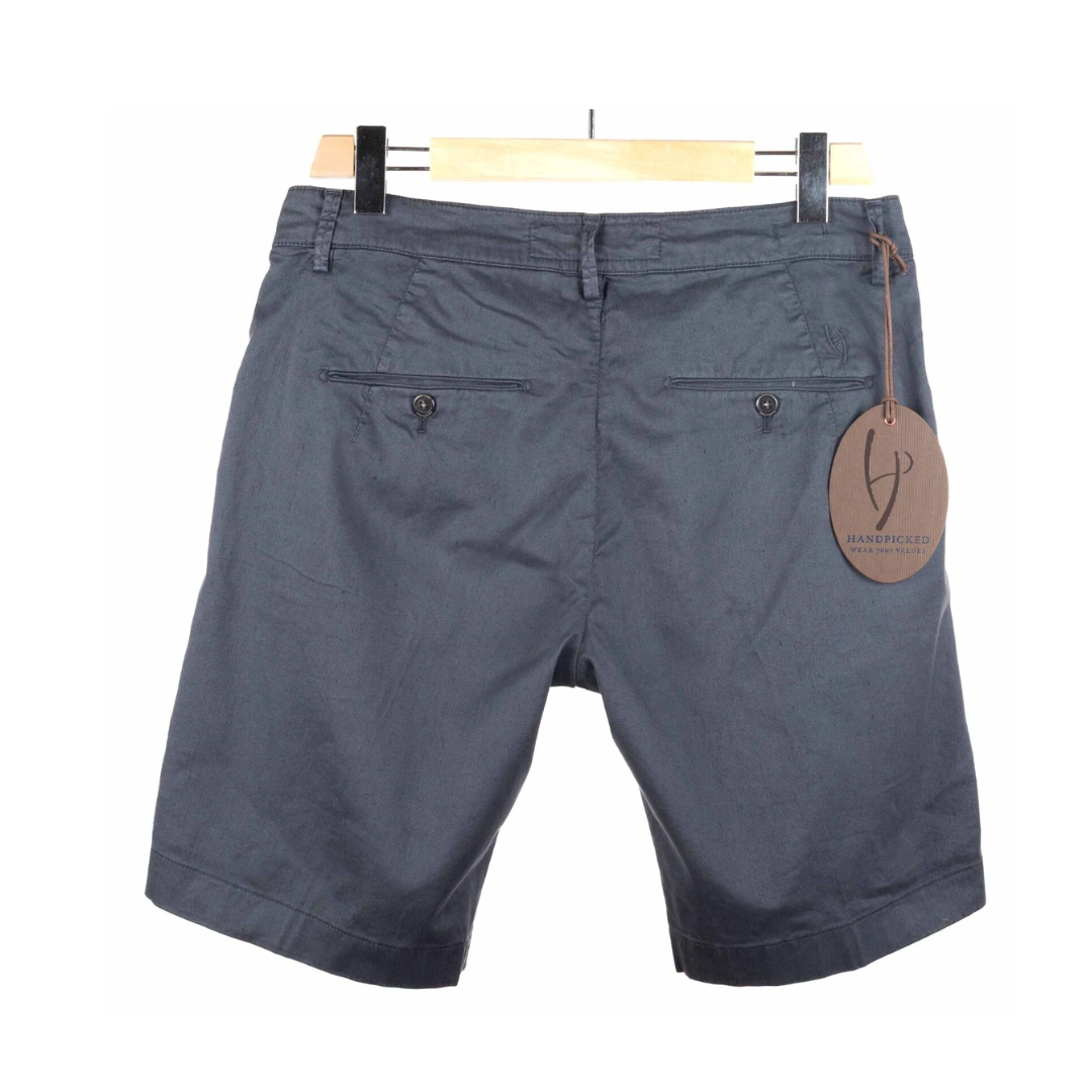 Handpicked Linen Shorts (Navy) (New)