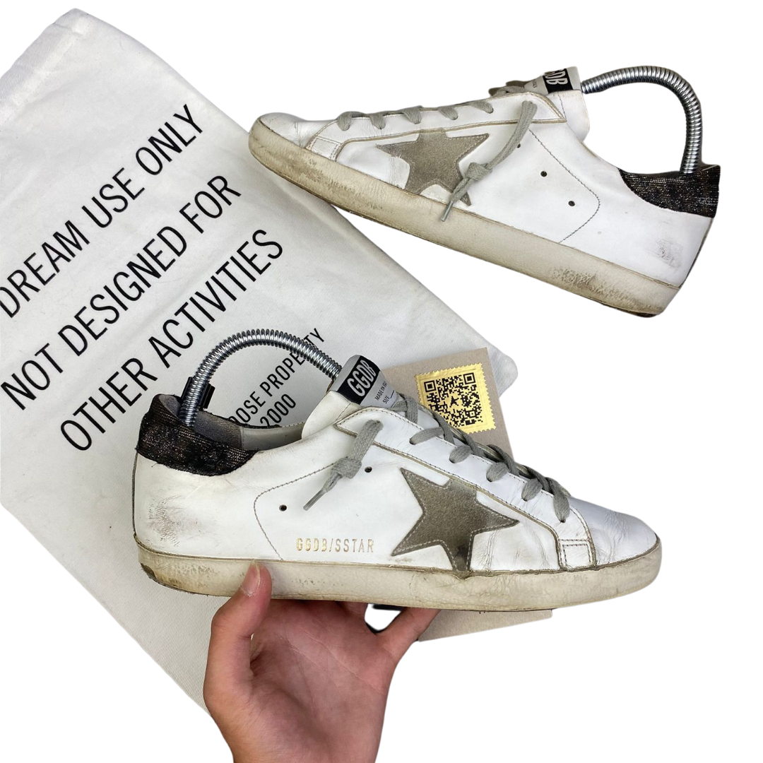 Golden Goose Superstar Sneakers (White Grey)