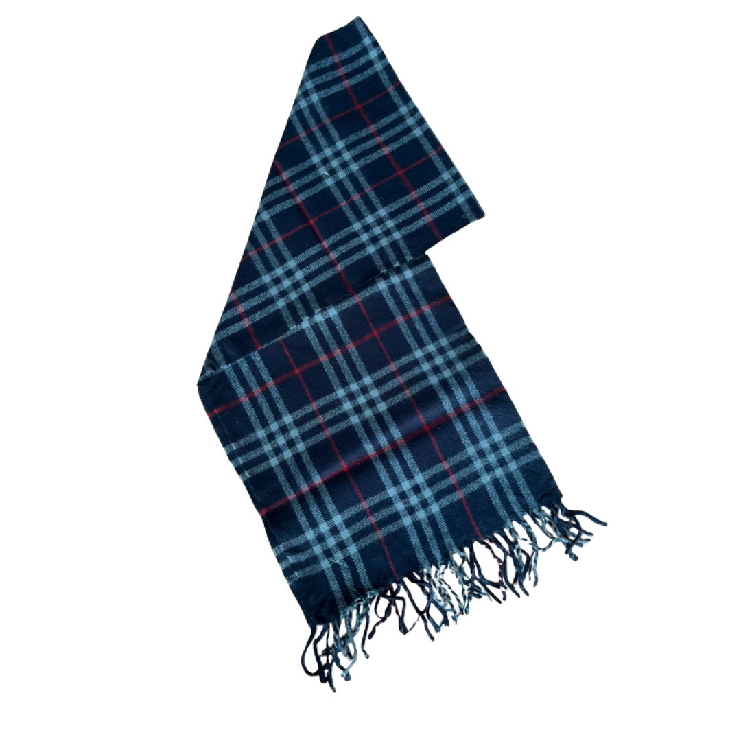 Burberry Scarf (Navy) (Vintage)
