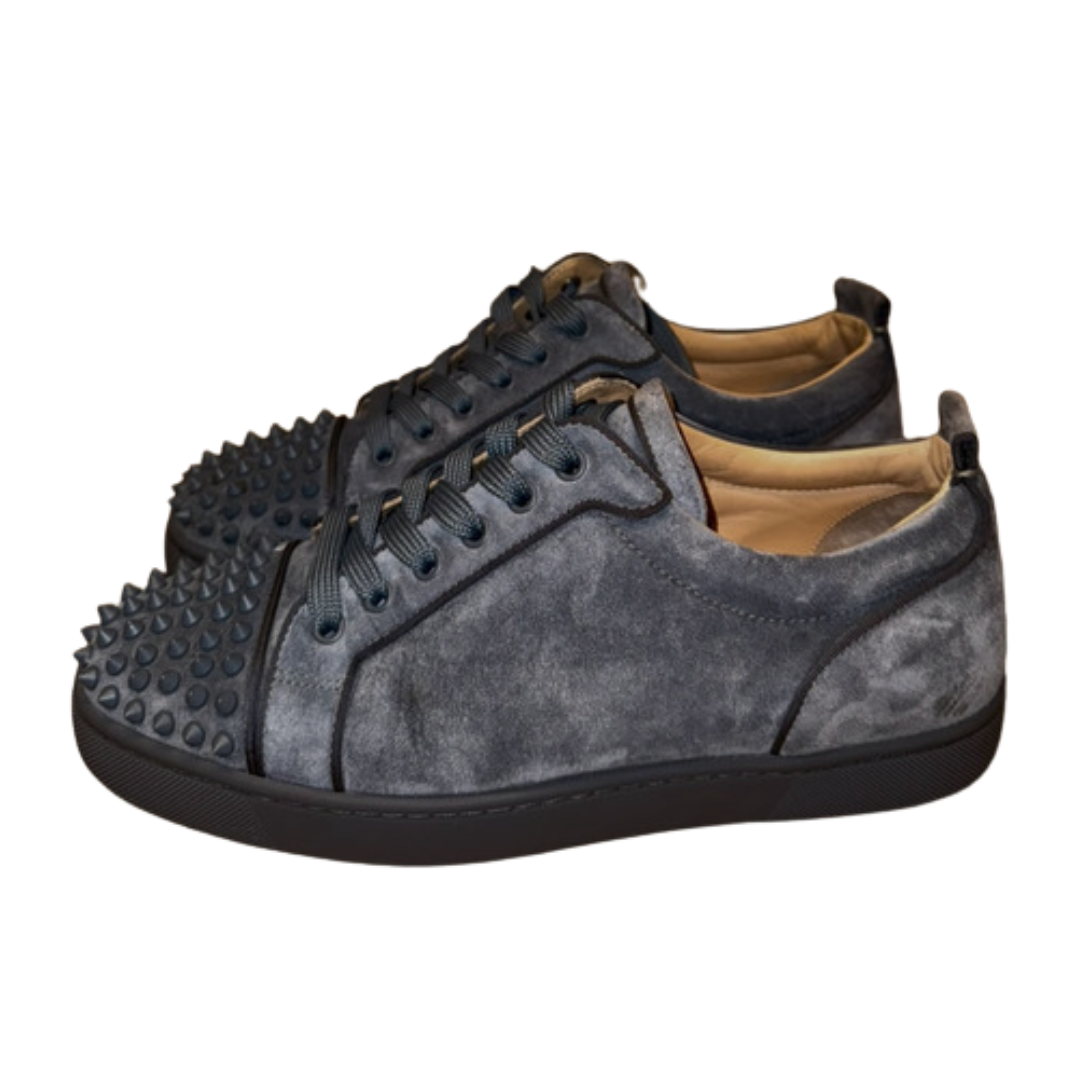 Christian Louboutin Louis Junior Spike Sneakers (Navy)