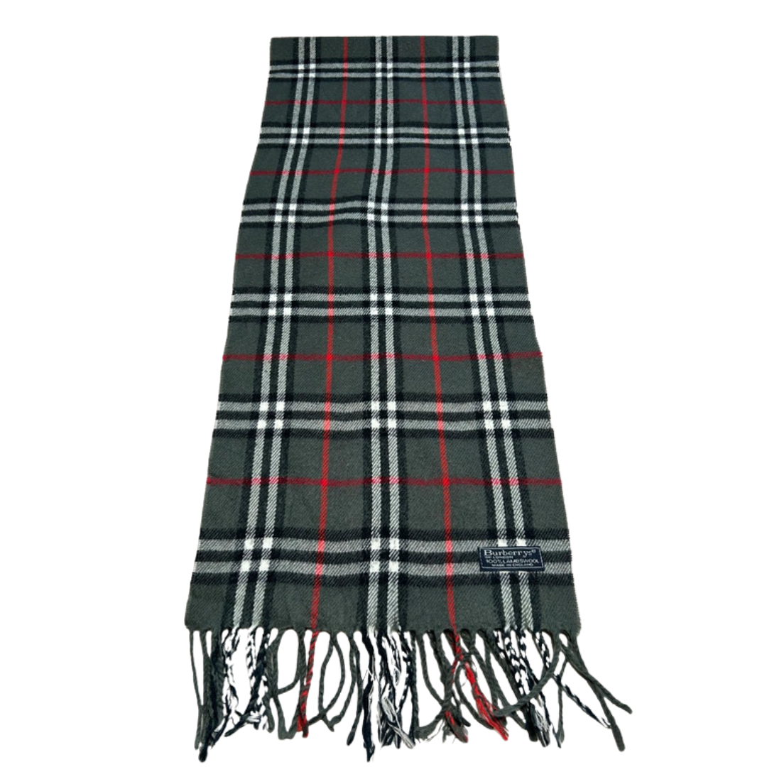 Burberry Scarf (Dark Grey) (Vintage)
