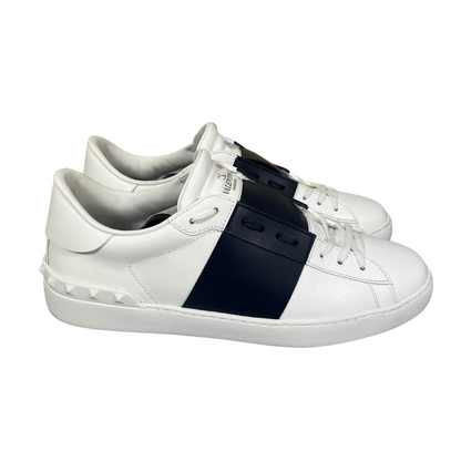 Valentino Garavani Open Sneakers (White Navy)