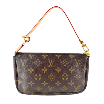 Louis Vuitton Pochette Monogram Bag (Brown) (Vintage)