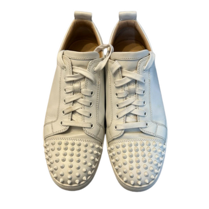 Christian Louboutin Louis Junior Spike Sneakers (White)