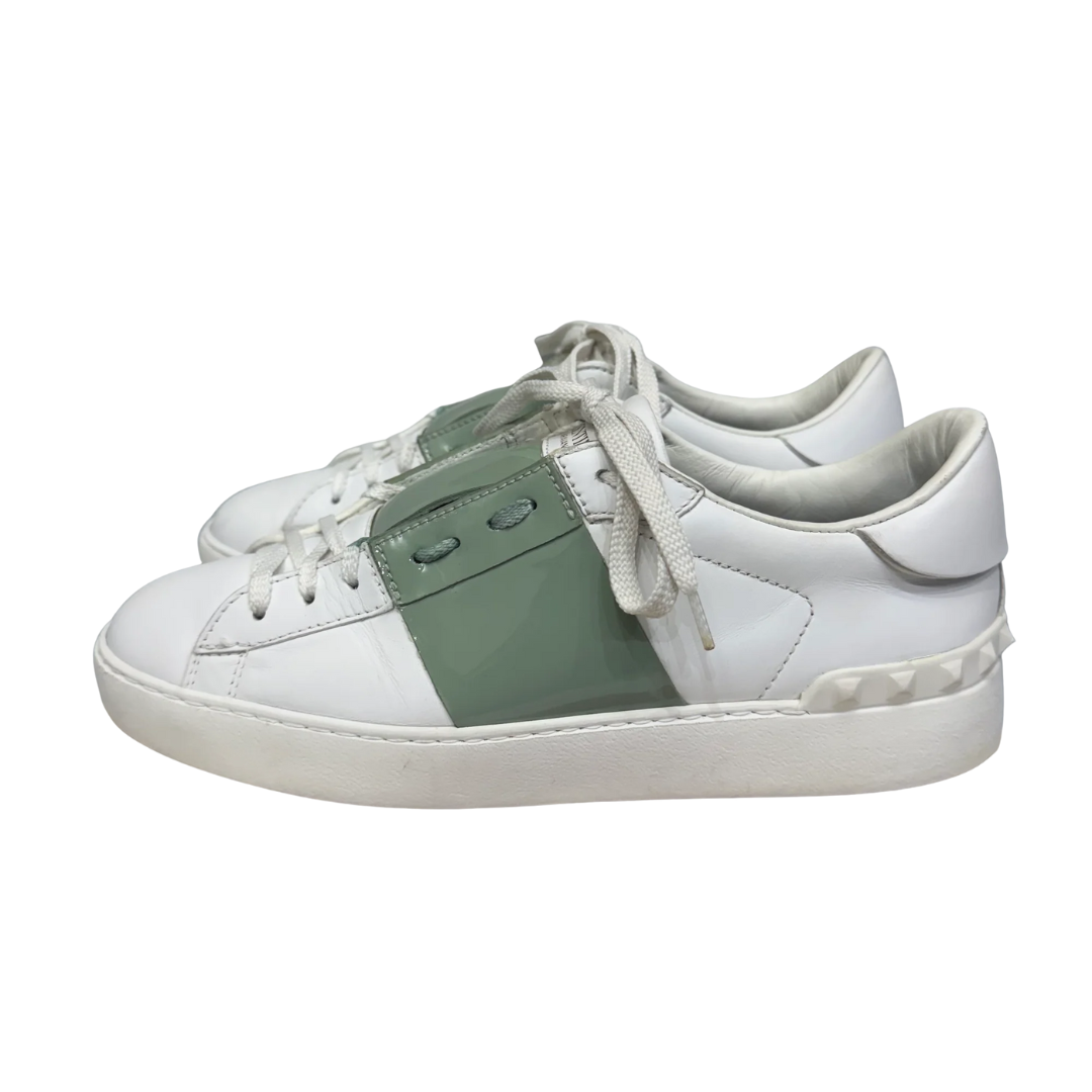 Valentino Garavani Open Sneakers (Patent Mint) (Womens)